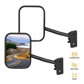 Joytutus Mirrors Doors Off Compatible with Jeep Wrangler, Easy to Install Doorless Mirrors, Mirrors Quick Release Side View Mirrors for Jeep Wrangler TJ JK JKU 1996 to 2018