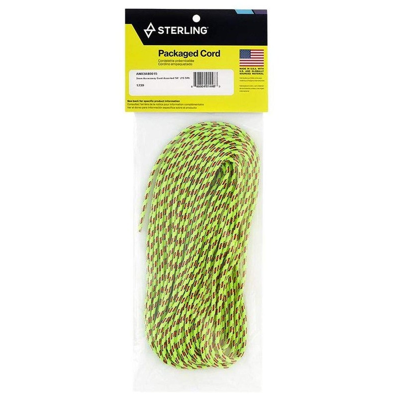 Sterling Ropes 3mm Accessory Cord - Yellow 50ft