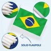 Anley Brazil Mini Flag 12 Pack - Hand Held Small