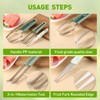 Watermelon Cutter Slicer Tool, Kaluofan 3-in-1 Watermelon Slicer Fork Cutter,