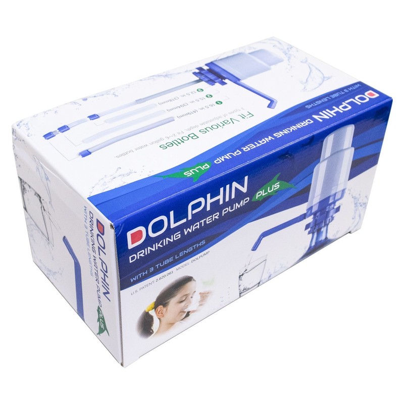 Improved Generation Dolphin Water Bottle Pump with 4 Tubes Fits