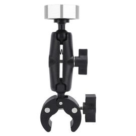 Starlink Mini Pole Mount for RV Pole Roof Rack Ladder Yacht ,Universal Adjustable Angle Clamp Mount for Starlink Mini, Star Link Mini Accessories Kit for Pole RV Trailer Yacht (Black) (Silver)