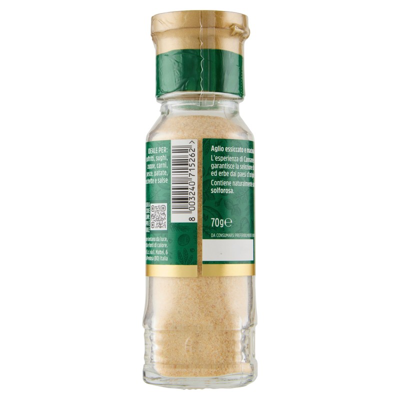 Cannamela, Linea Maxi Oro, Aglio Macinato Essiccato, Confezione da 70g,