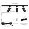 Hiiglxii Plug in Track Lighting with Power Cord, 3-Light GU10
