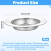 2 Pcs Kitchen Sink Strainer, 4.3 Inch Sink Drain Filter