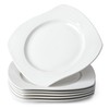 NUTRIUPS 10'' Dinner Plates Set of 6, 24.3cm Irregular Dinner