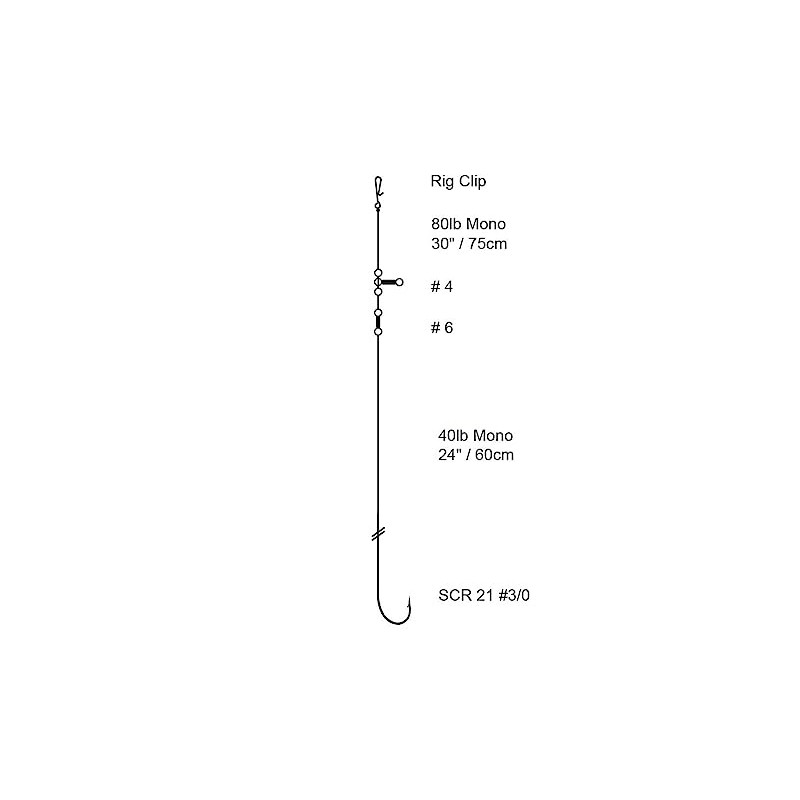 Cox & Rawle Cod/Bass Sea Fishing Rig (Pulley Rig) Size
