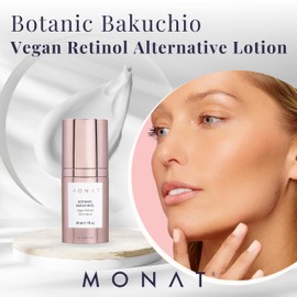 MONAT Botanic Bakuchiol Vegan Retinol Alternative Lotion – Natural Skin Transformation Long-Lasting Hydration – Lightweight Face Moisturizer – Nightly Skincare Ritual – All Skin Types