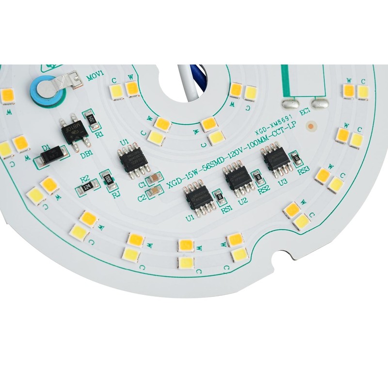 HAOLEDI 3.94'' 15W LED Ceiling Fan Light Retrofit Kit, Ceiling