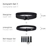 tee-uu Black Emergency Service Coupler (S-XXL) Complete Set: Upper Belt,