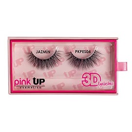 PINK UP | 3D Eye Lashes | Pestañas Postizas | Fibras de cabello sintético | Se adaptan perfecto a la forma de los ojos | Reutilizables Modelo Ariel | PKPES01