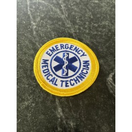 Emergency Medical Technician Rescue FIRE Iron On 3” PATCH Rare EMT EMS Generic