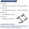 GOLKNHA 2 PCS Camber Lock Alignment Fix & Upper Arm