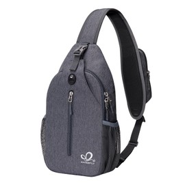 Waterfly Body Bag, One Shoulder Bag, Crossbody Bag, Large Capacity, Waterproof, Lightweight, Comes with Earphone Holes, Includes Shoulder Bottle, Includes Water Bottle Pouch, Sports, Outdoors, Cycling
