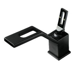 Modern Bathroom Faucet 1 Hole - Matte Black Bathroom Faucet Single Handle Vanity Faucet - Brass Contemporary Bathroom Sink Faucet SHUNLI