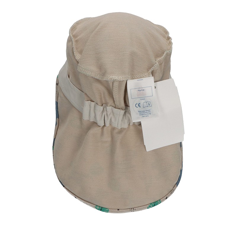 Sterntaler Boys' Peaked Cap with Neck Protection Desert Dinosaur Sun