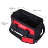 FASTPRO 14-Inch Zip-top Wide Mouth Open Storage Tool Bag, Classic
