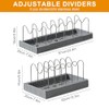 Pot Lid Holder, Lid Holder, Adjustable Pans Organiser, Lid Holder,