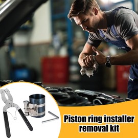 Piston Ring Removal Kit,Steel Car Engine Piston Ring Installer Removal Kit | Adjustable Automotive Maintenance Equipment with Plier for Automotive Sedan RV Vehicle