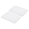 PATIKIL 11.6x8.4" Fast Food Trays, Set of 2, Plastic Serving