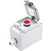 OELFFOW IP67 Button Switch Outdoor Waterproof Box Red Emergency Button