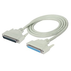 MEIRIYFA DB37 - Cable de extensión de 37 pines, serie D-SUB de 37 pines, cable de conector paralelo, núcleo de cobre puro para cableado de ingeniería, computadora y redes. (4.9 pies) (macho a hembra)