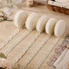 5 Rolls Cotton Lace Trim, Beige Lace Ribbon 25 Yards