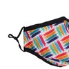 Reusable, washable, 3 layers cotton cloth, colourful stripes, one size