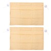 2Pcs Grid Design Anti Ultraviolet Car Curtain Side Car Window