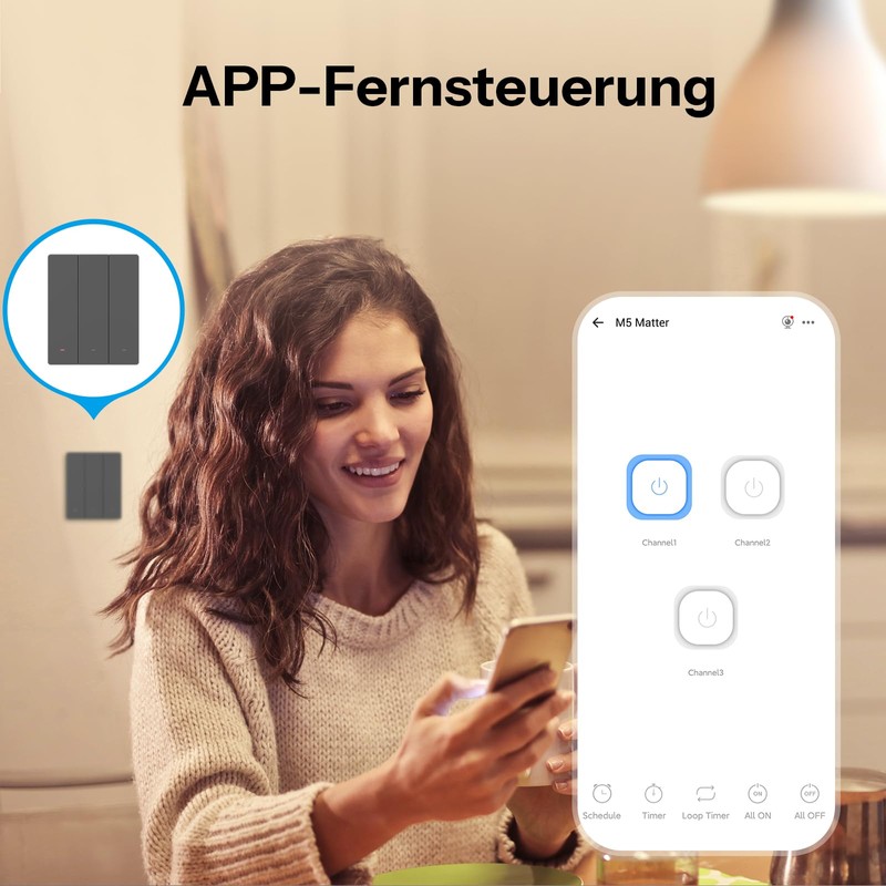 SONOFF M5 Matte Smart Light Switch with 2.4 GHz WiFi,
