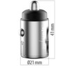 revolt Micro Car Fast Charger with USB-C PD & USB-A