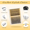 QUEWEL DIY Lash Extension Kit, 320 Pcs Lash Clusters 30D