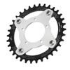 34T 104 BCD Electric Bike Chainring and Adapter for Bafang