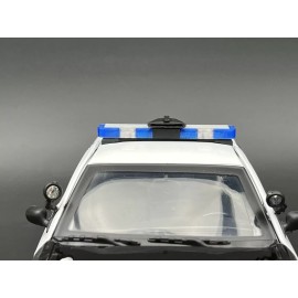 LED Ready Lightbar 1/18 LED Ready Whelen Edge Lightbar Blue w/ Speaker Highway Patrol State Police