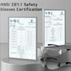 AOOFFIV AOOFFIV Clear Safety Glasses Bulk of 50,ANSI Z87.1 Impact