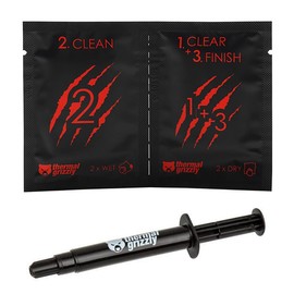 Thermal Grizzly Kryonaut Thermal Paste (11.1g) and Cleaning Wipes Bundle