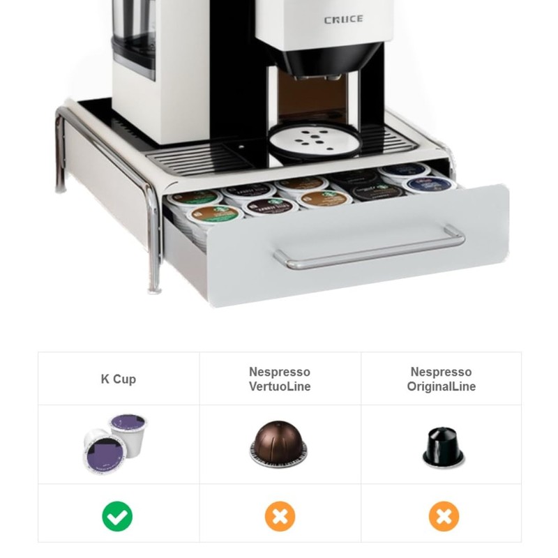 COMOCE K Cup Holder Drawer, Compatible with K-Cups, 30 Pods
