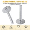 014973239640 Elevator Bolts, 1/4-20 x 2 Flat Sinking Elevator Bolts,