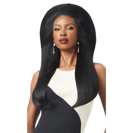 Outre Velvet Remi 100% Human Hair - Yaki Weaving 12" Color 1B Off Black