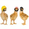 GUAGLL 2PCS Chicken Helmet Decorative Hat Interesting Pet Decorative Accessories
