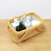 Wood Chip & ratanmikkusu Woven Inner Lining with Carry Cosmetic
