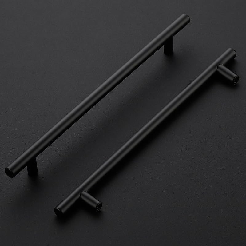 Ravinte 10 Pack Kitchen Cupboard Handles Black Cupboard Handles 192mm
