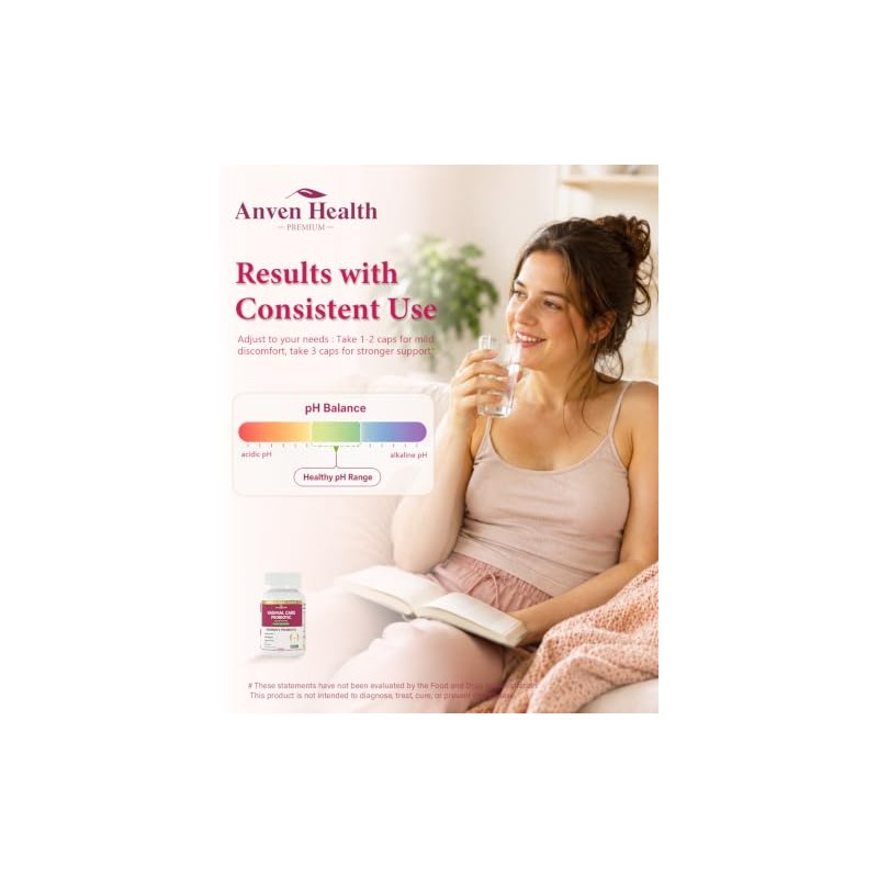 Probióticos vaginales para mujeres con equilibrio de pH y prebióticos