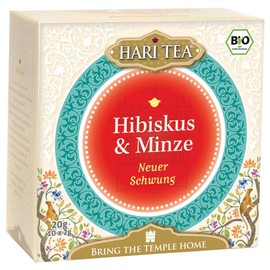 Hari Tea Neuer Schwung / Jeder Moment ist jung Hibiscus & Mint Pack of 2 (2 x 20 g) - Organic