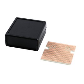 KIT-1593K Box+PCB, Black ABS Plastic Box, with PR1593K PCB, Box = 2.6 x 2.6 x 1.1 in