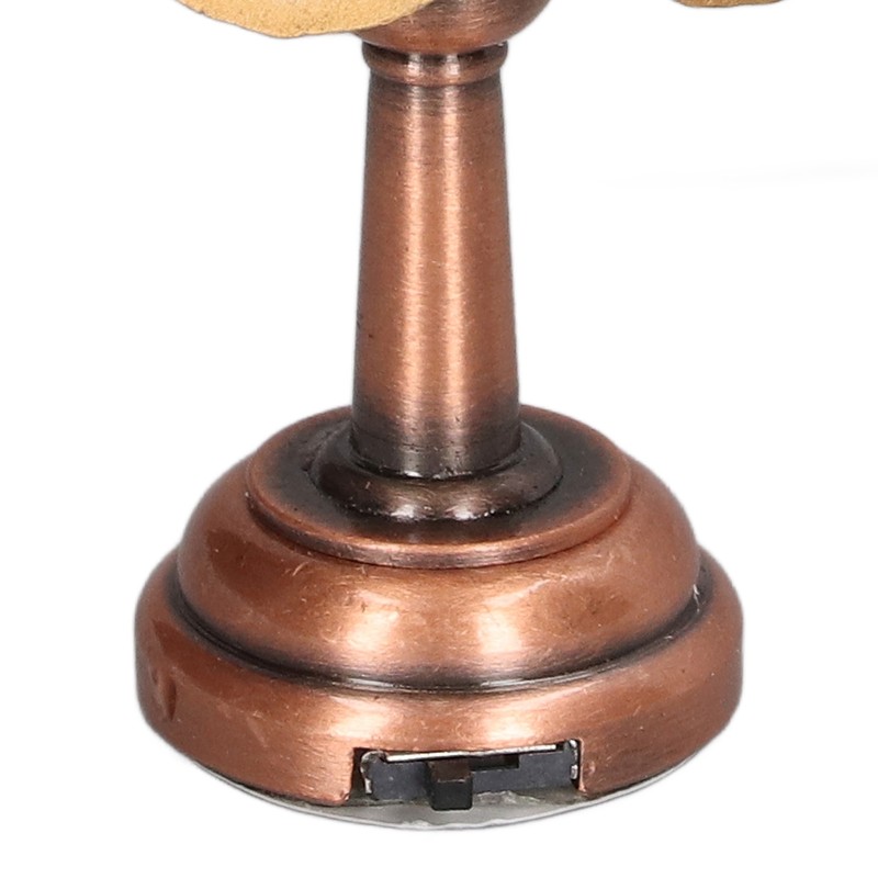 Miniature Lamp 1/12 Scale White 6cm Overall Height Battery Operated
