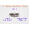 Autobahn88 Stainless Steel Brake Hose End Fitting - Inverted Flare