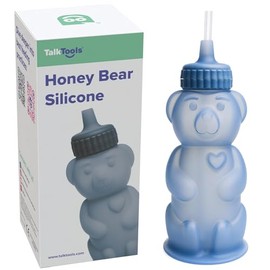 TalkTools - Taza de silicona con pajita para bebé, apto para lavavajillas, material de calidad alimentaria, taza de sorbo de abeja para mayores de 4 meses, niños y niños pequeños (individual 8 onzas)