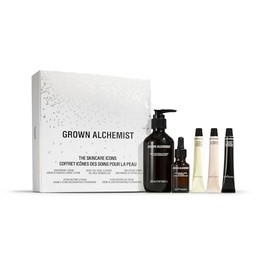 Grown Alchemist The Skincare Icons Kit - Skin Care Set, Hydrating Face Cleanser, Day Cream, Natural Lip Balm, Skin Renewal Serum, Defense Face Primer- Luxury Beauty Gift Set for Women, Christmas