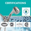 Niagara Conservation Water-Efficient 2.0 GPM Earth Massage 3-Spray Handshower in